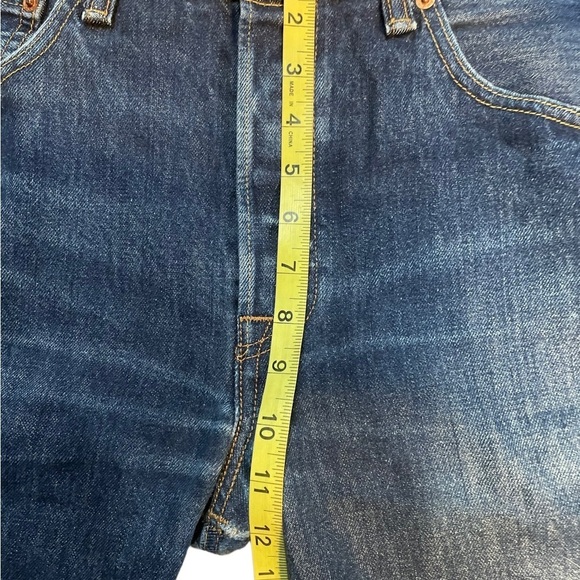 Levi’s button fly straight leg distressed jeans size 33x30 unisex - Picture 11 of 16